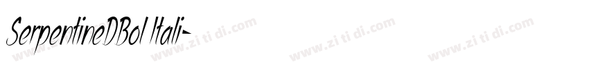 SerpentineDBol Itali字体转换
